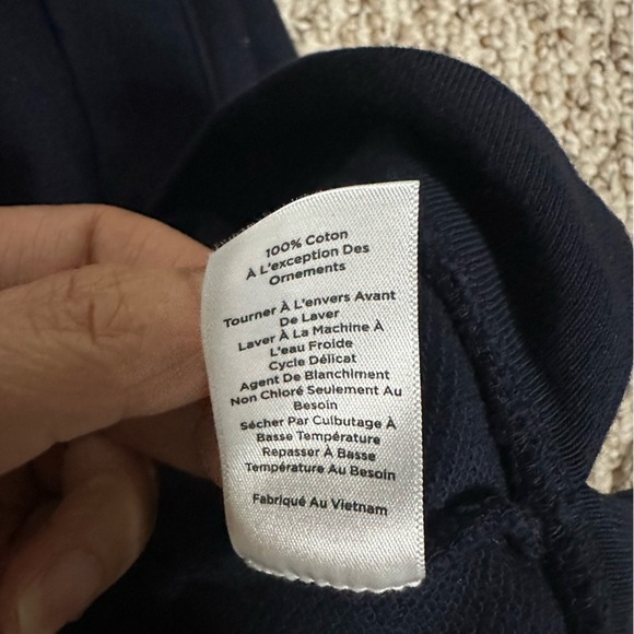 Talbots Navy Sweater with Blue Collar size SP - Picture 7 of 10